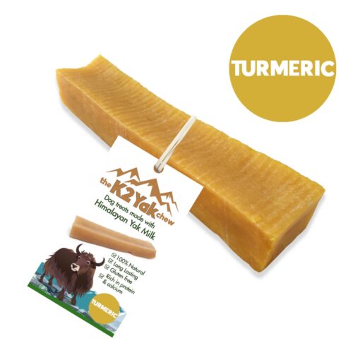 K2 Yak Chews TURMERIC Flavour 100% Natural Dog Treats Medium