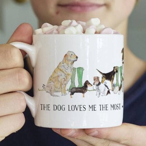 ‘The Dog Loves Me More’ Mug