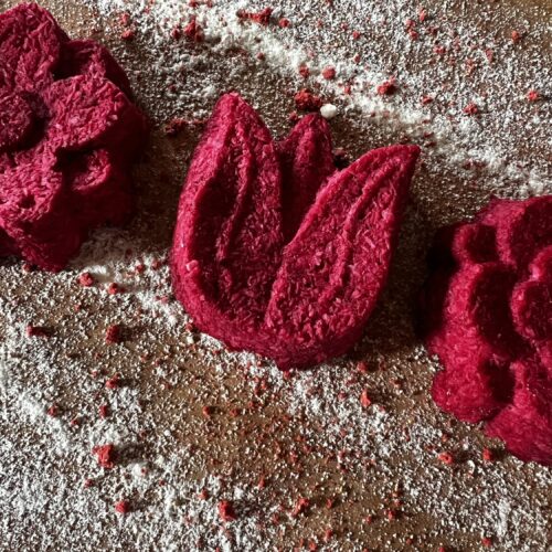 Limited Edition Handmade Summer Flowers Coconut Macaroons for dogs | x3