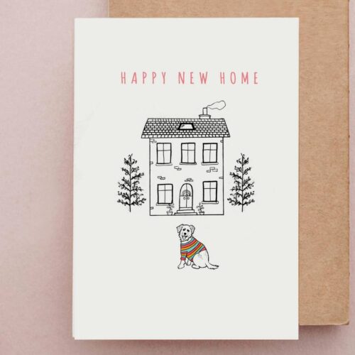 New Home Card | Dog Card | House Warming card | Moving house