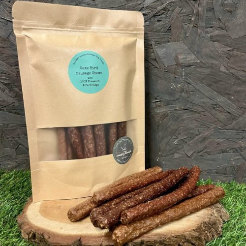 Game Bird Sausage Chews | Country Hounds Dog Treats | 8 pack