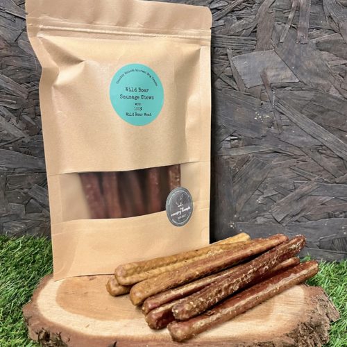 Wild Boar Sausage Chews | Country Hounds Dog Treats | 8 pack
